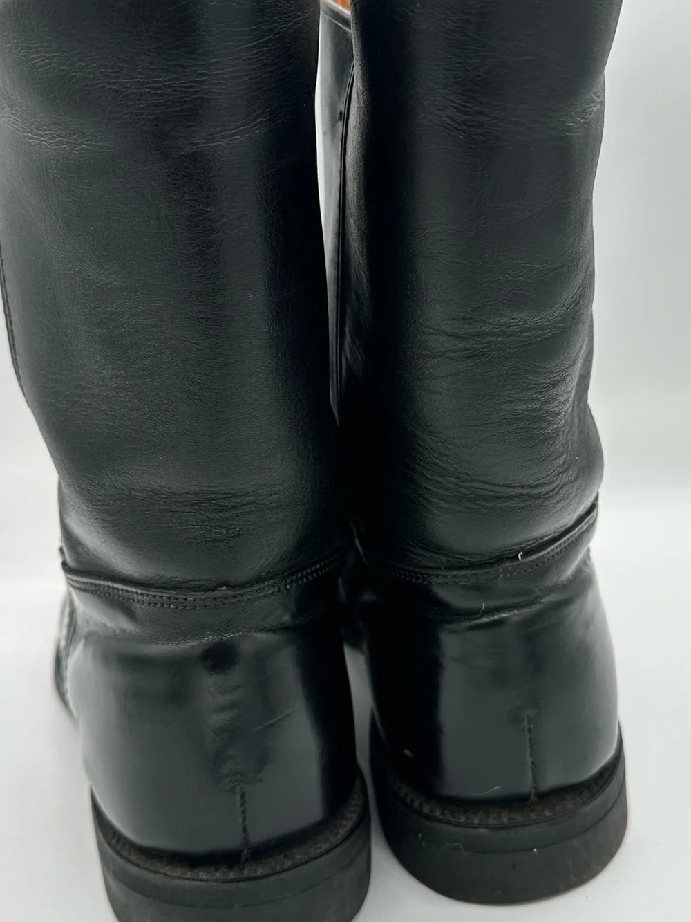 Bates Floataways Mid Calf Boots Tactical 9.5 Black Leather Pull On Vintage  AA23